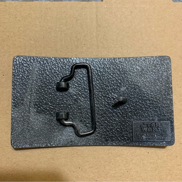 Vintage 2005 Star Wars metal belt buckle black pewter - Picture 2 of 5